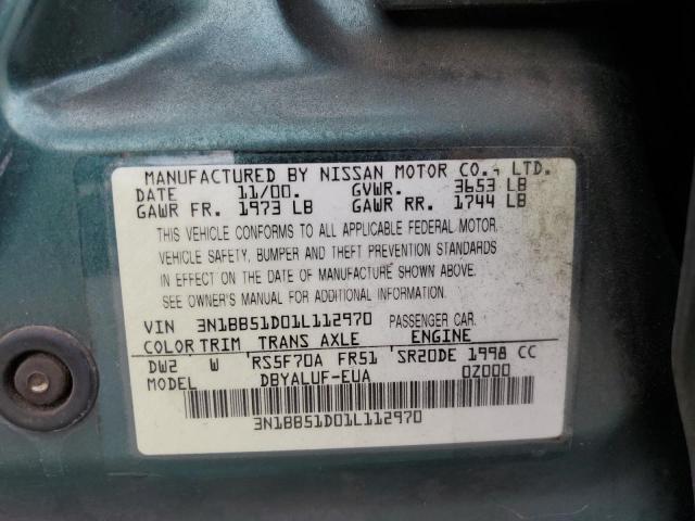 Photo 11 VIN: 3N1BB51D01L112970 - NISSAN SENTRA SE 