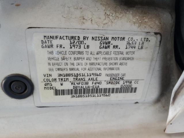 Photo 11 VIN: 3N1BB51D51L119560 - NISSAN SENTRA SE 