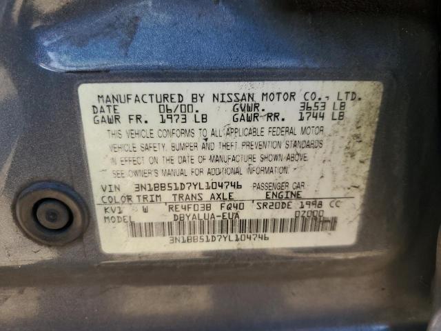 Photo 11 VIN: 3N1BB51D7YL104746 - NISSAN SENTRA SE 