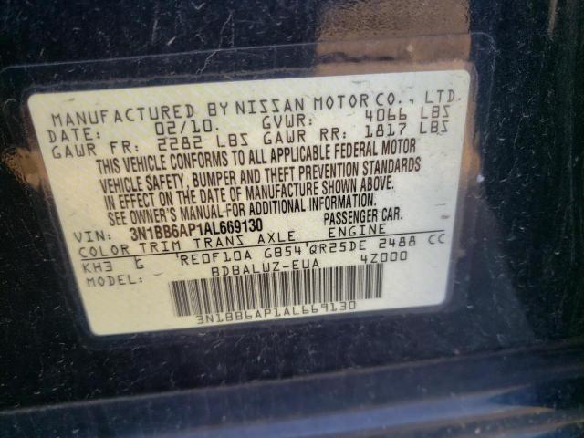 Photo 12 VIN: 3N1BB6AP1AL669130 - NISSAN SENTRA 