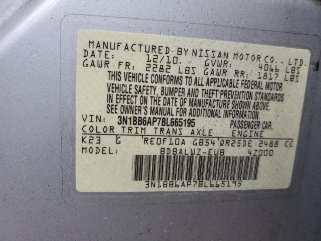 Photo 11 VIN: 3N1BB6AP7BL665195 - NISSAN SENTRA 