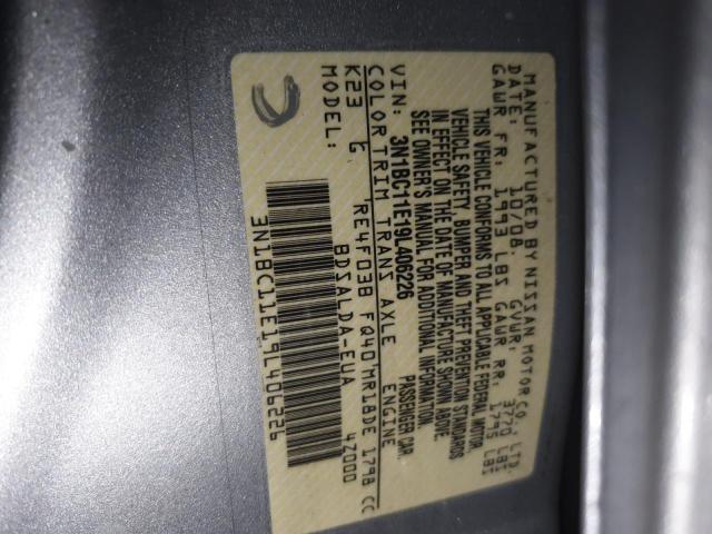 Photo 11 VIN: 3N1BC11E19L406226 - NISSAN VERSA S 