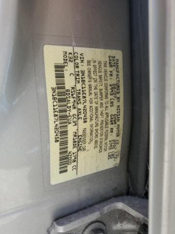 Photo 11 VIN: 3N1BC11E87L420458 - NISSAN VERSA S 