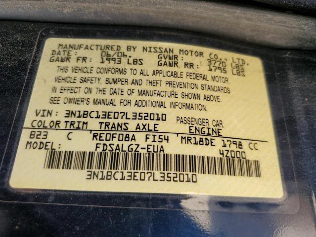 Photo 12 VIN: 3N1BC13E07L352010 - NISSAN VERSA 