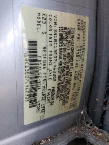 Photo 11 VIN: 3N1BC13E07L460305 - NISSAN VERSA 