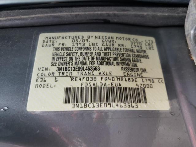 Photo 11 VIN: 3N1BC13E09L463563 - NISSAN VERSA S 