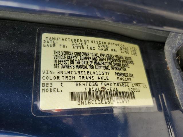 Photo 11 VIN: 3N1BC13E18L411597 - NISSAN VERSA S 