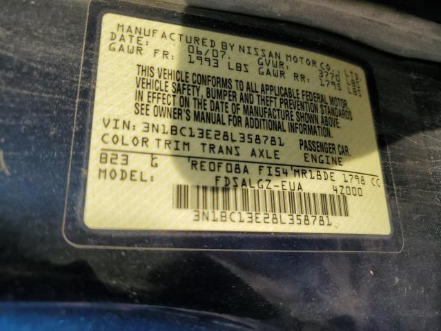 Photo 11 VIN: 3N1BC13E28L358781 - NISSAN VERSA 