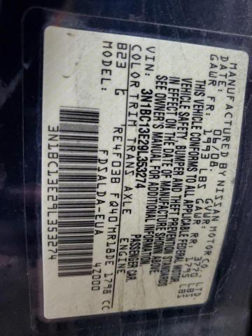 Photo 12 VIN: 3N1BC13E29L353274 - NISSAN VERSA 