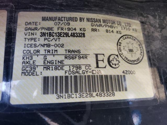 Photo 11 VIN: 3N1BC13E29L483328 - NISSAN VERSA 