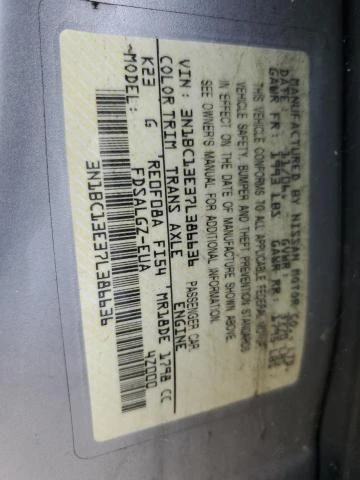 Photo 11 VIN: 3N1BC13E37L386636 - NISSAN VERSA S 