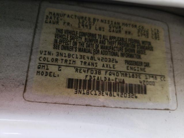 Photo 11 VIN: 3N1BC13E48L420326 - NISSAN VERSA S 