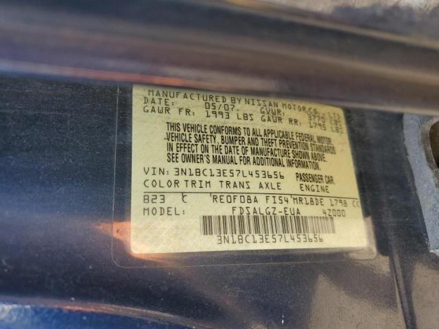 Photo 11 VIN: 3N1BC13E57L453656 - NISSAN VERSA 