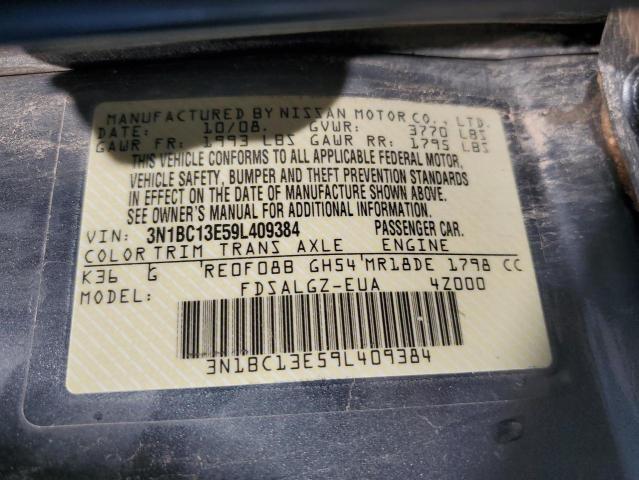 Photo 11 VIN: 3N1BC13E59L409384 - NISSAN VERSA S 