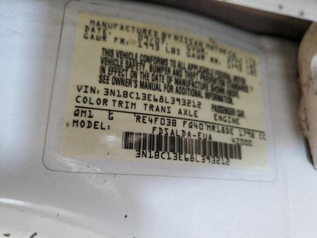 Photo 12 VIN: 3N1BC13E68L393212 - NISSAN VERSA 