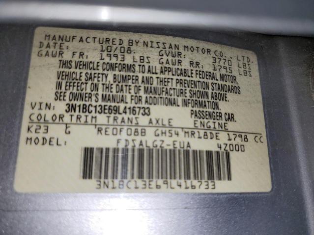 Photo 11 VIN: 3N1BC13E69L416733 - NISSAN VERSA 