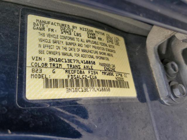 Photo 11 VIN: 3N1BC13E77L418858 - NISSAN VERSA 