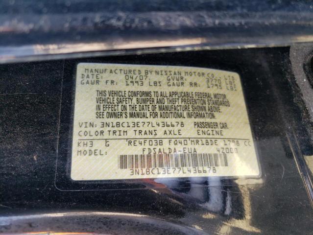 Photo 11 VIN: 3N1BC13E77L436678 - NISSAN VERSA 