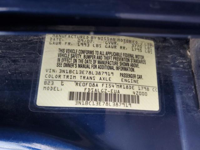 Photo 11 VIN: 3N1BC13E78L387919 - NISSAN VERSA 