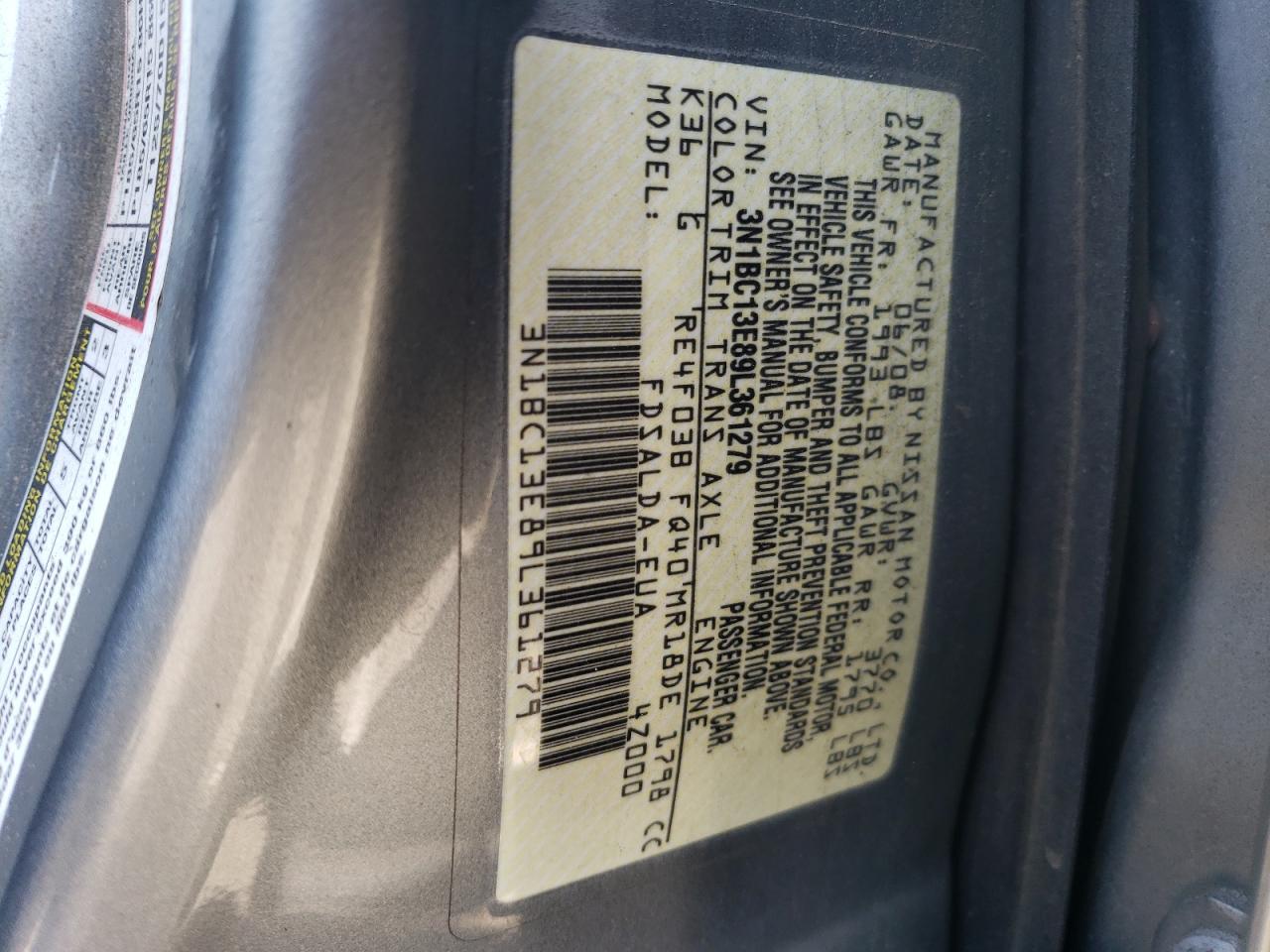 Photo 12 VIN: 3N1BC13E89L361279 - NISSAN VERSA 