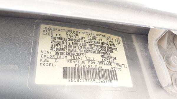 Photo 1 VIN: 3N1BC13E89L365770 - NISSAN VERSA 