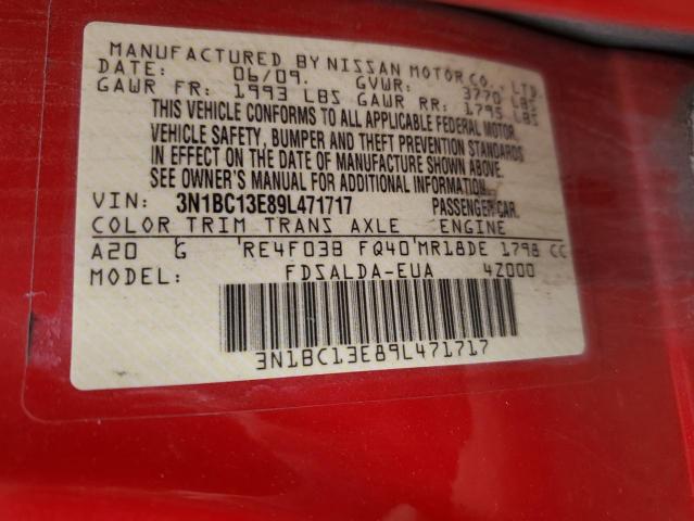 Photo 12 VIN: 3N1BC13E89L471717 - NISSAN VERSA 