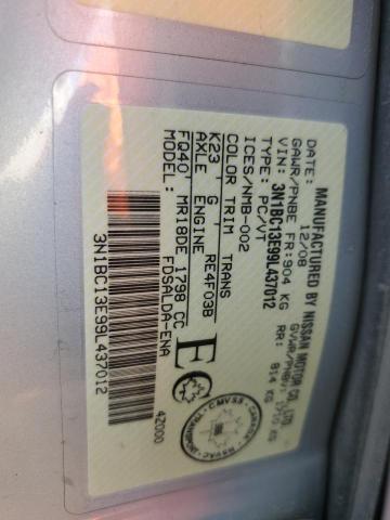 Photo 12 VIN: 3N1BC13E99L437012 - NISSAN VERSA S 