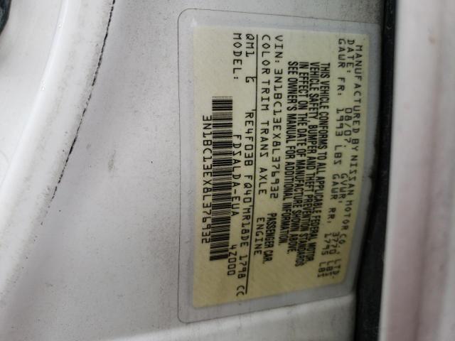 Photo 12 VIN: 3N1BC13EX8L376932 - NISSAN VERSA S 