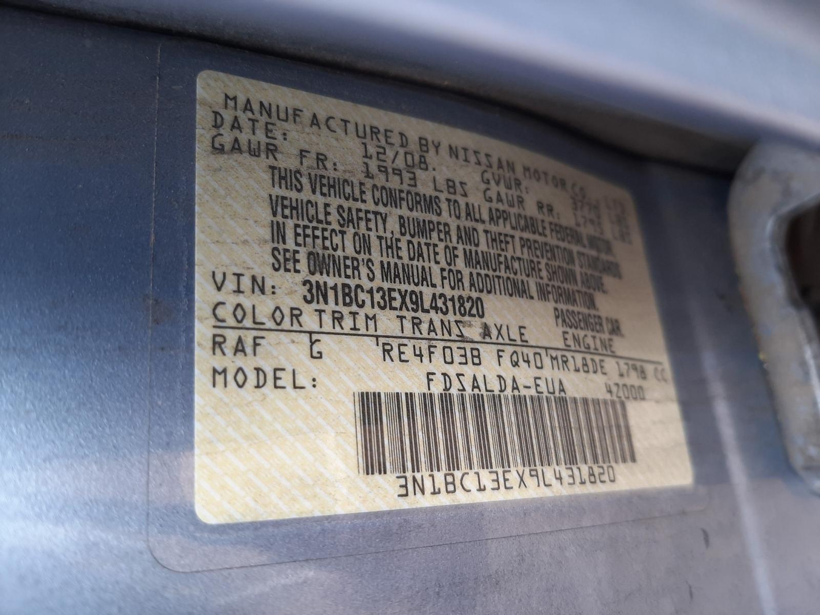 Photo 9 VIN: 3N1BC13EX9L431820 - NISSAN VERSA S 