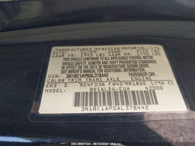 Photo 8 VIN: 3N1BC1AP0AL378442 - NISSAN VERSA 