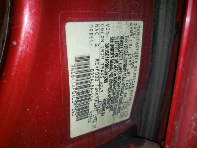 Photo 12 VIN: 3N1BC1AP0AL397265 - NISSAN VERSA S 