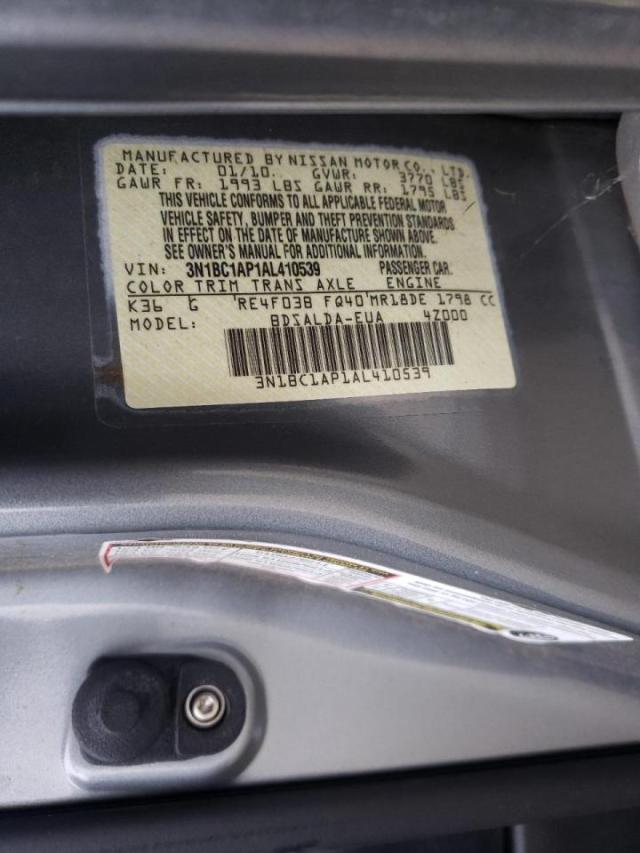 Photo 9 VIN: 3N1BC1AP1AL410539 - NISSAN VERSA S 