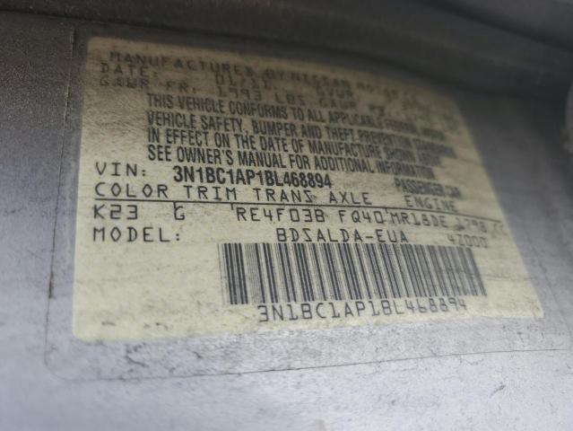 Photo 11 VIN: 3N1BC1AP1BL468894 - NISSAN VERSA S 