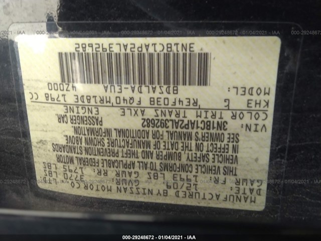 Photo 8 VIN: 3N1BC1AP2AL392682 - NISSAN VERSA 