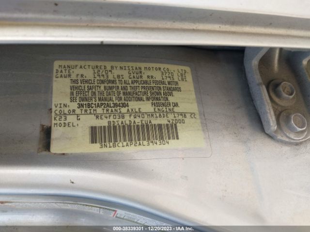 Photo 8 VIN: 3N1BC1AP2AL394304 - NISSAN VERSA 