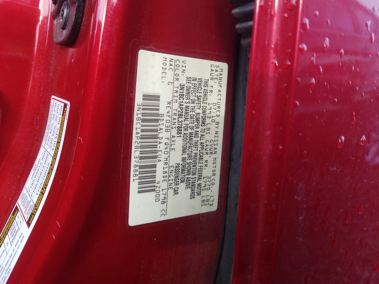 Photo 9 VIN: 3N1BC1AP2BL378881 - NISSAN VERSA S 