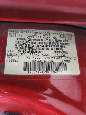 Photo 11 VIN: 3N1BC1AP2BL386897 - NISSAN VERSA 