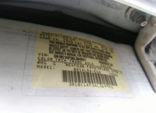 Photo 8 VIN: 3N1BC1AP3AL364941 - NISSAN VERSA 