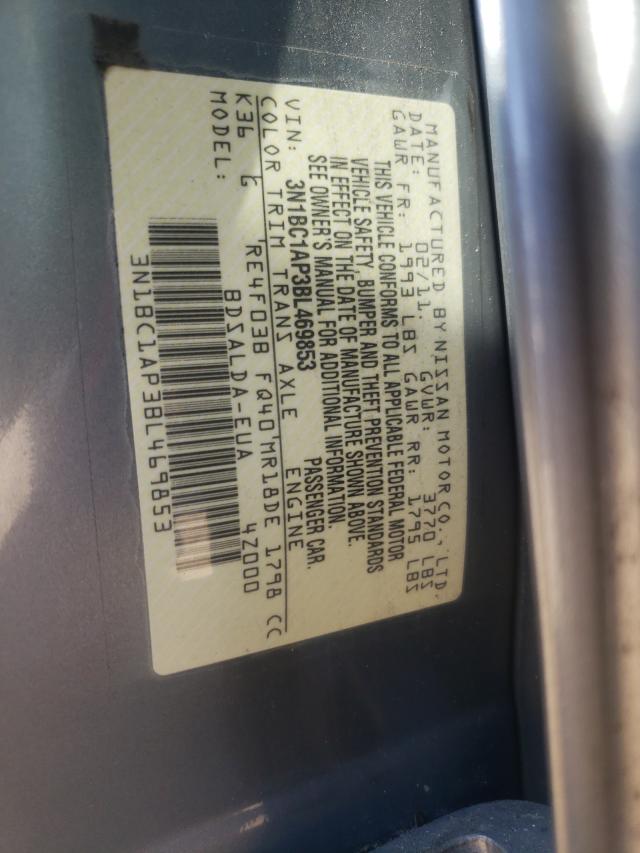 Photo 9 VIN: 3N1BC1AP3BL469853 - NISSAN VERSA S 