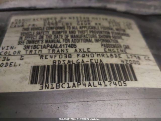 Photo 8 VIN: 3N1BC1AP4AL417405 - NISSAN VERSA 