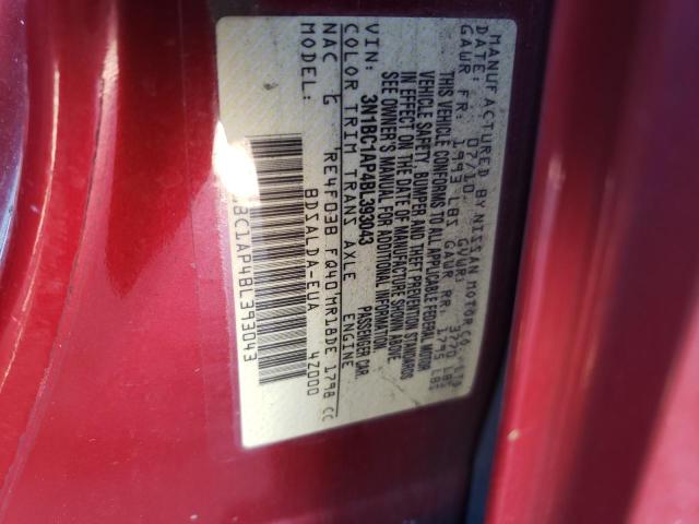 Photo 9 VIN: 3N1BC1AP4BL393043 - NISSAN VERSA S 