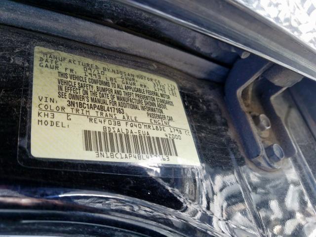 Photo 9 VIN: 3N1BC1AP4BL417163 - NISSAN VERSA S 