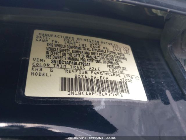 Photo 8 VIN: 3N1BC1AP4BL479341 - NISSAN VERSA 