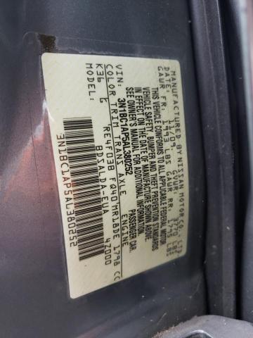 Photo 11 VIN: 3N1BC1AP5AL380252 - NISSAN VERSA S 