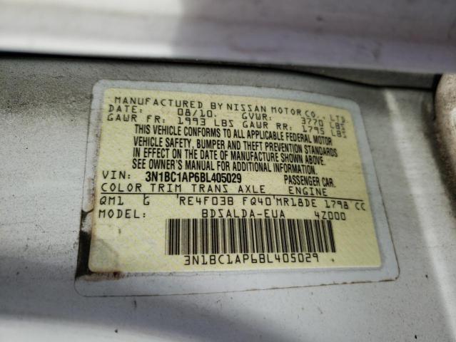 Photo 9 VIN: 3N1BC1AP6BL405029 - NISSAN VERSA S 