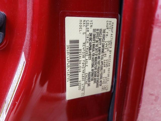 Photo 12 VIN: 3N1BC1AP6BL418721 - NISSAN VERSA 