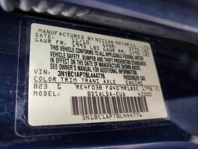 Photo 11 VIN: 3N1BC1AP7BL444776 - NISSAN VERSA S 