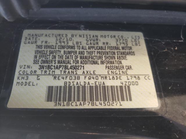 Photo 9 VIN: 3N1BC1AP7BL450271 - NISSAN VERSA S 