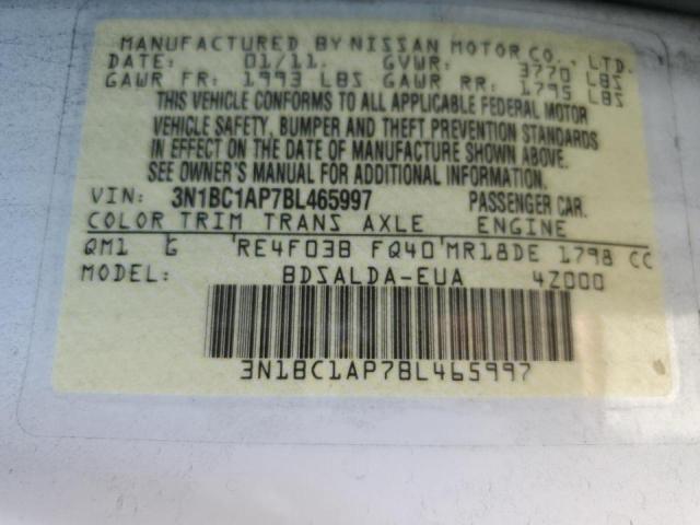 Photo 9 VIN: 3N1BC1AP7BL465997 - NISSAN VERSA S 