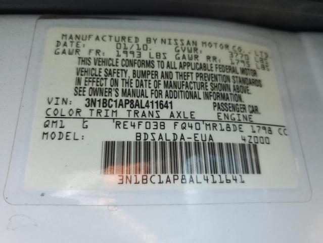 Photo 11 VIN: 3N1BC1AP8AL411641 - NISSAN VERSA 